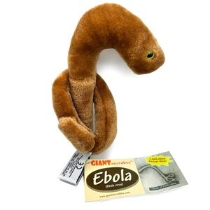 Giant Microbes Stuffed Plush - Ebola- NWT - Vintage 2003 - Science Toy